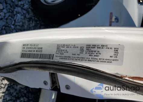 2024 Ram 2500 Big Horn из США, поврежденный, VIN 3C6UR5DL6RG156245